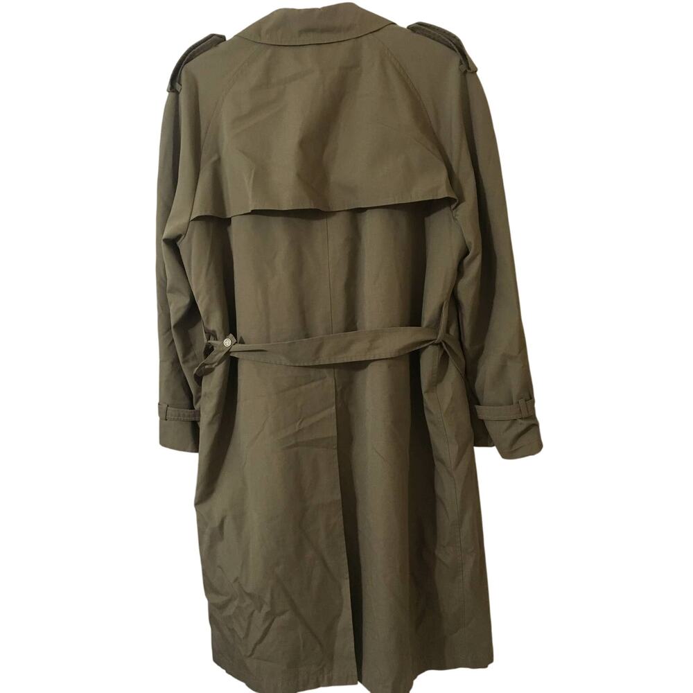 Vintage London Fog London Towne Trench Coat, Zip Out Dark Brown Warmer Liner - Picture 3 of 11